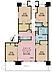 間取り：4LDK、専有面積90m2、バルコニー面積18.4m2