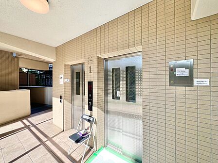 エレベーター完備のため荷物が多くなっても安心。