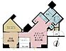 間取り：1LDK、専有面積44.65m2、バルコニー面積3.80m2