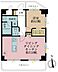 間取り：1LDK、専有面積42m2、バルコニー面積11.84m2