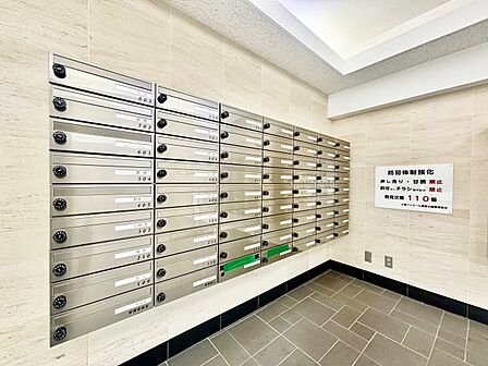 郵便受けも、きちんと管理されています。