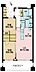 間取り：2LDK、専有面積60.85m2、バルコニー面積12.2m2