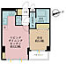 間取り：1LDK、専有面積38.91m2、バルコニー面積2.8m2