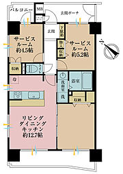 新横浜サニーコート 1SLDKの間取図画像