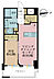 間取り：1LDK、専有面積38m2、バルコニー面積8.07m2