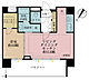 間取り：1LDK、専有面積39.29m2、バルコニー面積11.27m2