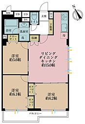 豊島ハイツ 3LDKの間取図画像