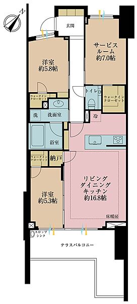 間取りを拡大表示