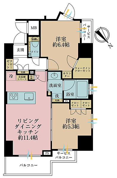 間取りを拡大表示