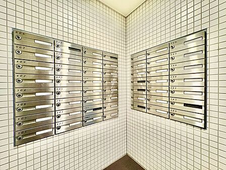 郵便受けも、きちんと管理されています。