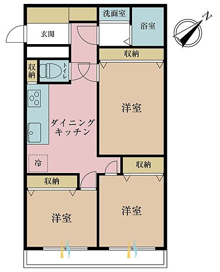 3LDK 間取り
