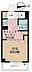 間取り：1DK、専有面積27m2