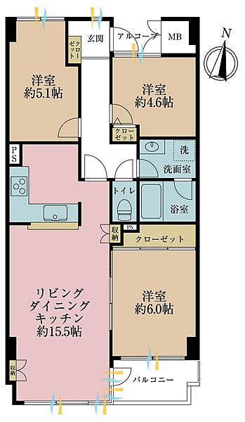 間取りを拡大表示