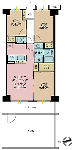 間取りを拡大表示