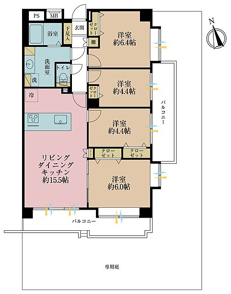 間取りを拡大表示
