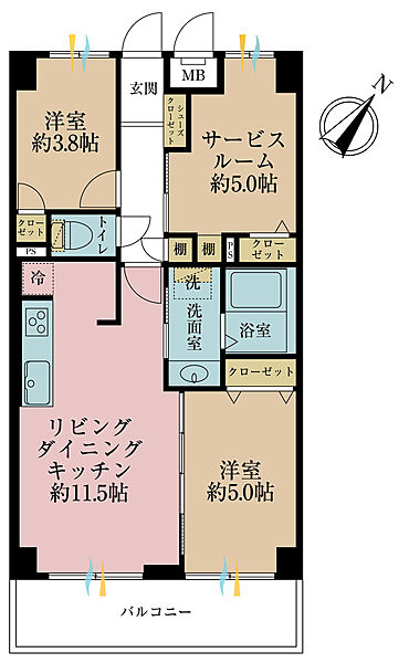間取りを拡大表示