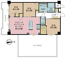 トーカンマンション大島B棟 3LDKの間取図画像