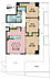 間取り：3LDK、専有面積61.5m2、バルコニー面積18.98m2