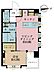 間取り：1LDK、専有面積32.91m2、バルコニー面積3.49m2