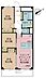 間取り：3LDK、専有面積57.75m2、バルコニー面積7.26m2