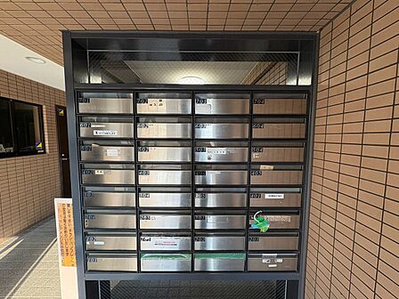 郵便受けも、きちんと管理されています。
