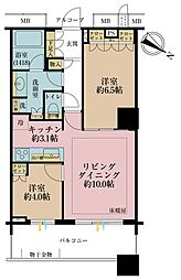 ブリリアマーレ有明 1LDKの間取図画像