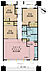 間取り：3LDK、専有面積75.64m2、バルコニー面積11m2