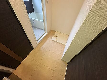 十分な広さの脱衣所。