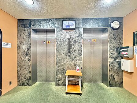 エレベーター完備のため荷物が多くなっても安心。