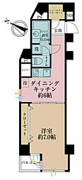中銀第2小石川マンシオン 1DKの間取図画像
