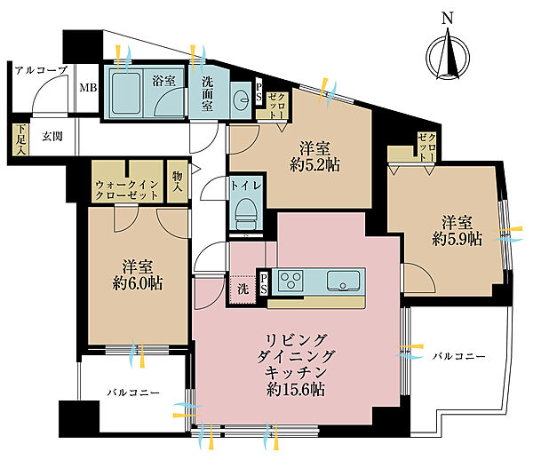 間取りを拡大表示