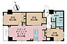 間取り：2LDK+S（納戸）、専有面積58.46m2、バルコニー面積2.75m2