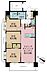 間取り：3LDK、専有面積59.06m2、バルコニー面積14.52m2