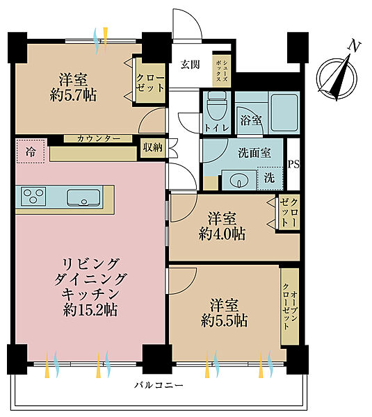 間取りを拡大表示