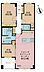間取り：3LDK、専有面積65.76m2、バルコニー面積5m2