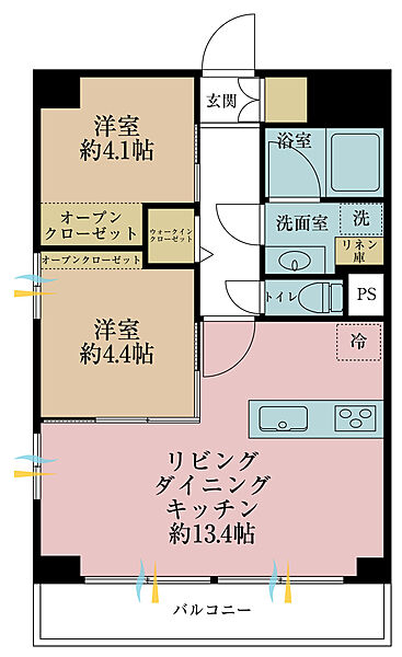 間取りを拡大表示