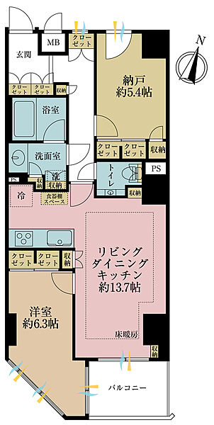 間取りを拡大表示
