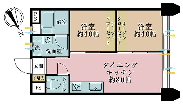 間取りを拡大表示
