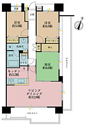 ルナコート等々力 3LDKの間取図画像