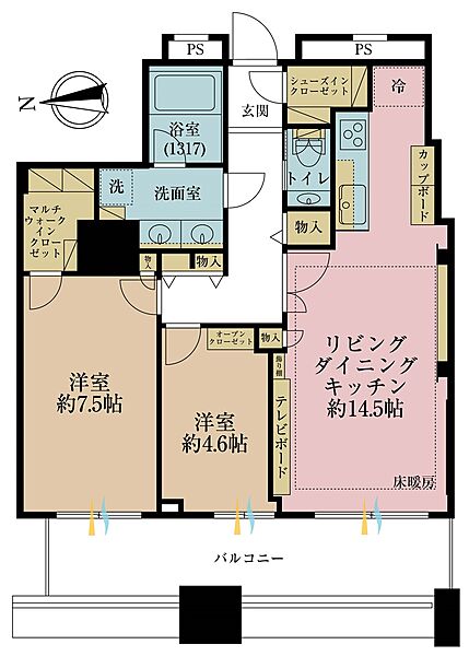 間取りを拡大表示