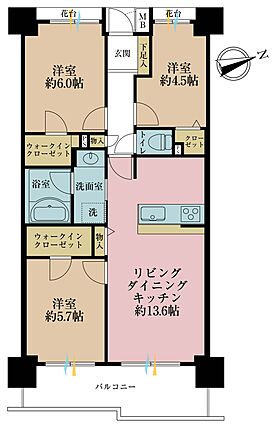 3ＬＤＫ、専有...