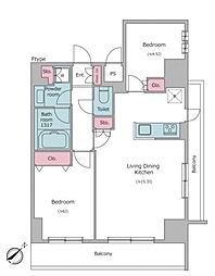 間取図画像 2LDK