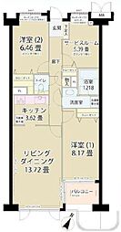 グランフォート目黒 3LDKの間取図画像