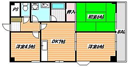 スライヴ21 3DKの間取図画像