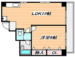 グランデ1 1LDKの間取図画像
