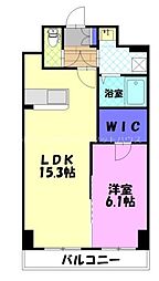 アグレアーブル 1LDKの間取図画像
