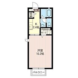 グレース 1Kの間取図画像