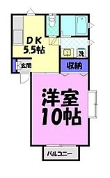 プレサージュT・KA 1DKの間取図画像