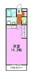 ライトメロウ ワンルームの間取図画像