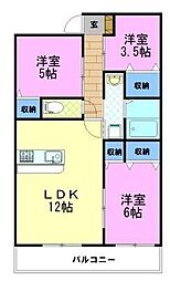 ファーストアベニュー 3LDKの間取図画像
